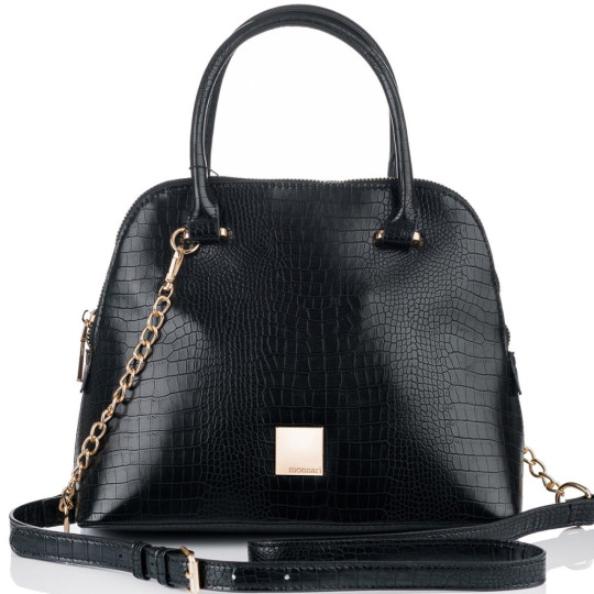 Mała aktówka z lakierowym wykończeniem MONNARI