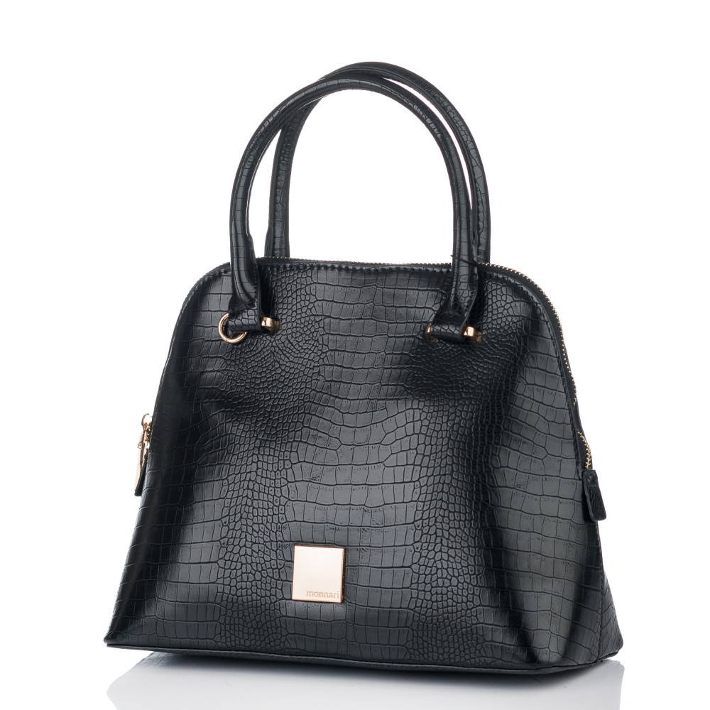 Mała aktówka z lakierowym wykończeniem MONNARI