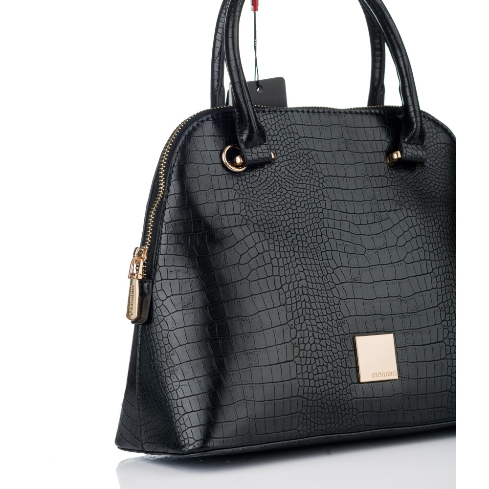 Mała aktówka z lakierowym wykończeniem MONNARI