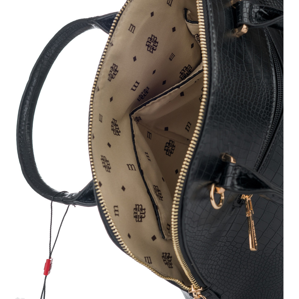 Mała aktówka z lakierowym wykończeniem MONNARI