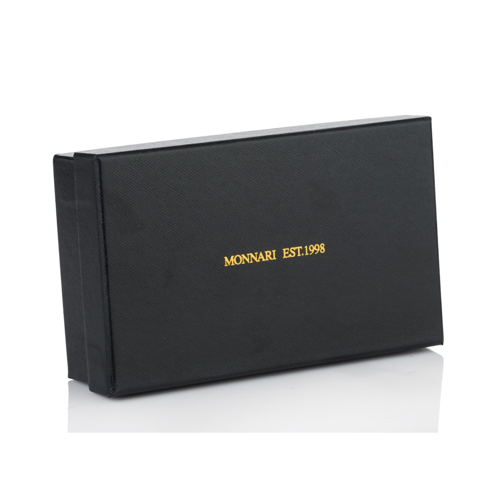 Burgundowy Portfel z logo MONNARI