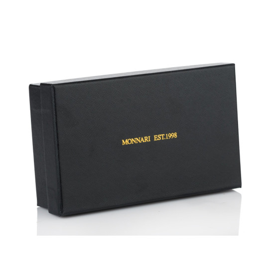 Burgundowy Portfel z logo MONNARI