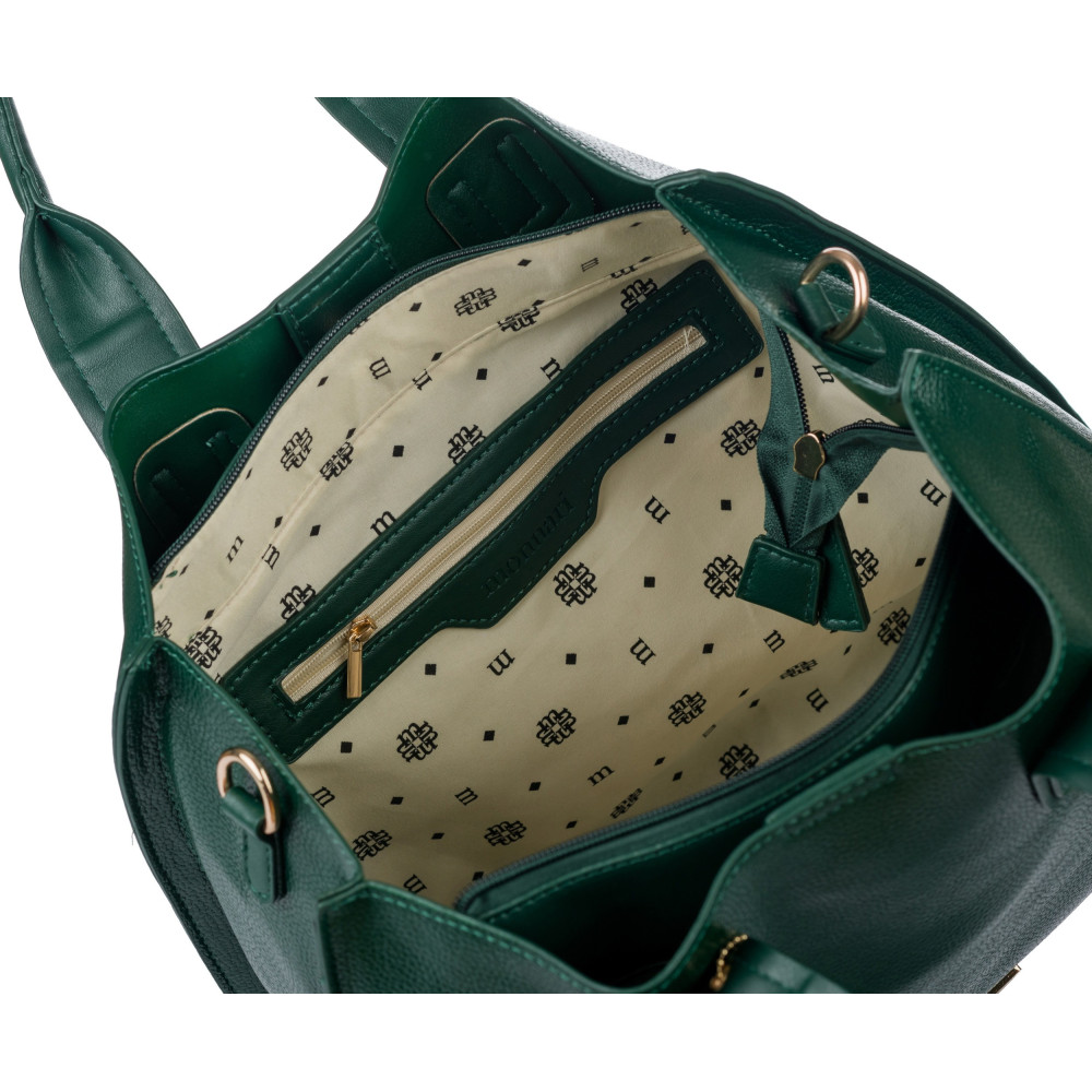 KLASYCZNA TORBA Z POMPONEM  MONNARI