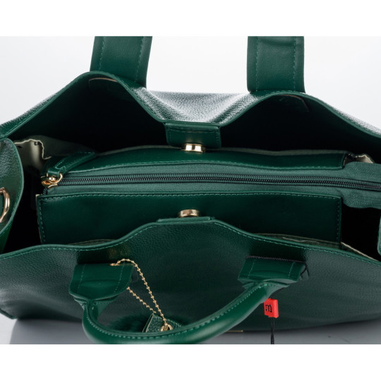 KLASYCZNA TORBA Z POMPONEM  MONNARI