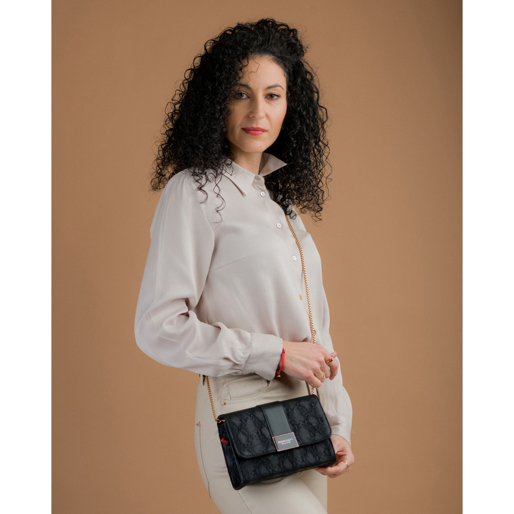 Klasyczna wzorzysta kopertówka MONNARI