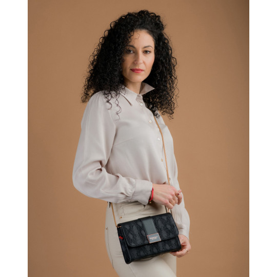 Klasyczna wzorzysta kopertówka MONNARI