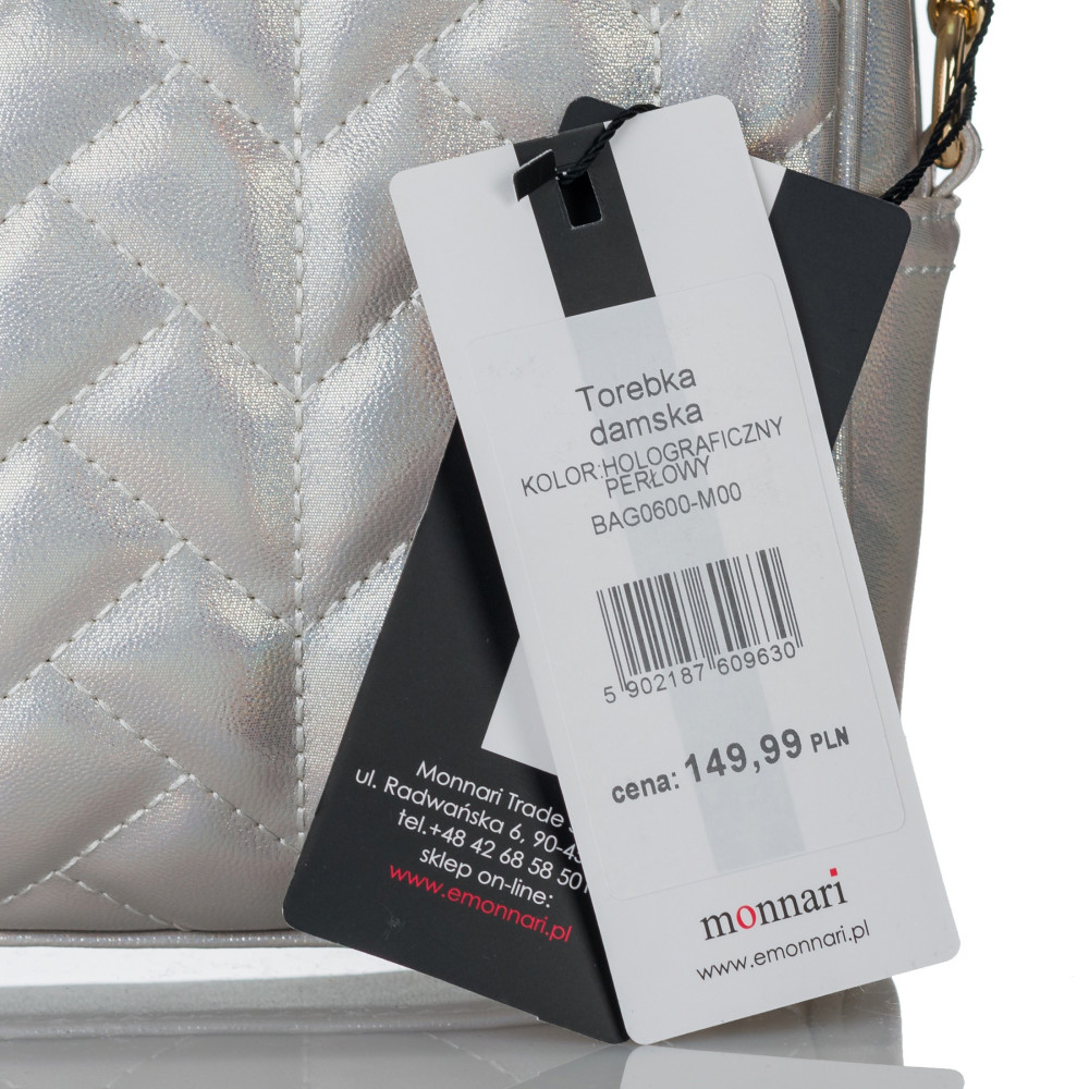 PIKOWANA LISTONOSZKA MONNARI Perłowy