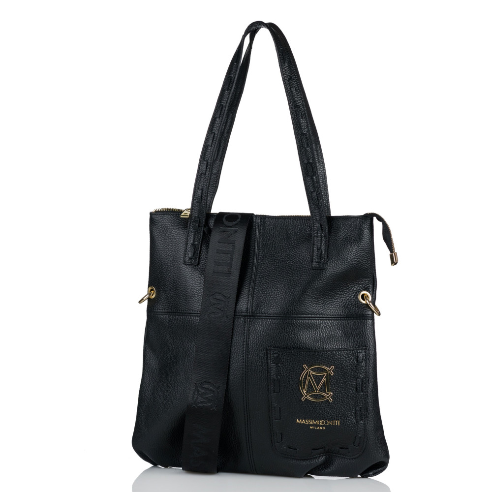 Klasyczna skórzany shopper MASSIMO CONTTI