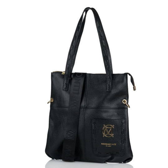 Klasyczna skórzany shopper MASSIMO CONTTI