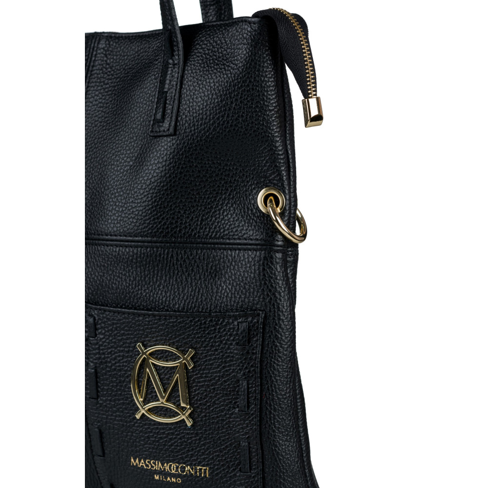 Klasyczna skórzany shopper MASSIMO CONTTI