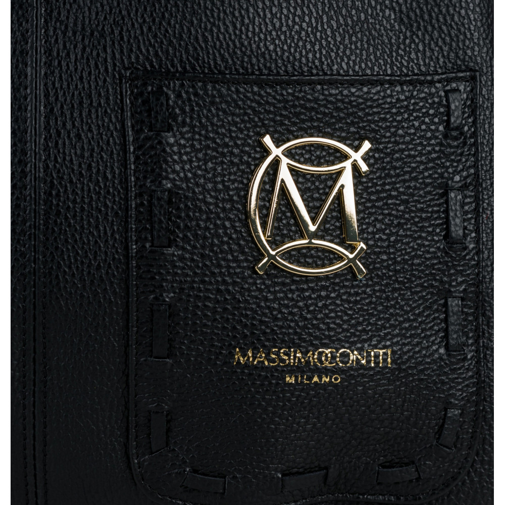 Klasyczna skórzany shopper MASSIMO CONTTI