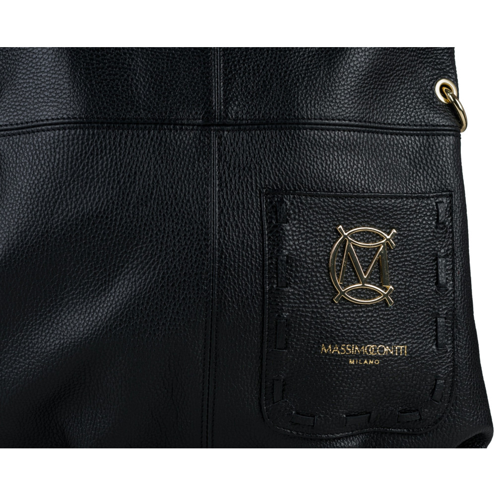 Klasyczna skórzany shopper MASSIMO CONTTI