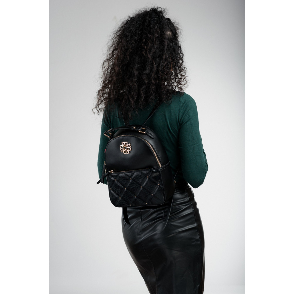 Plecak z pikowanym panelem MONNARI PREMIUM