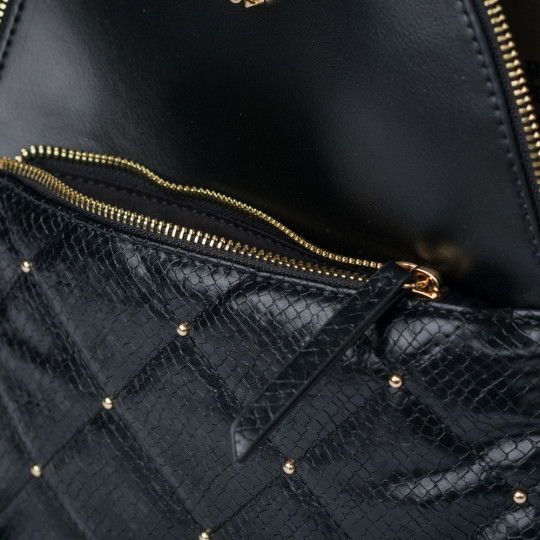 Plecak z pikowanym panelem MONNARI PREMIUM