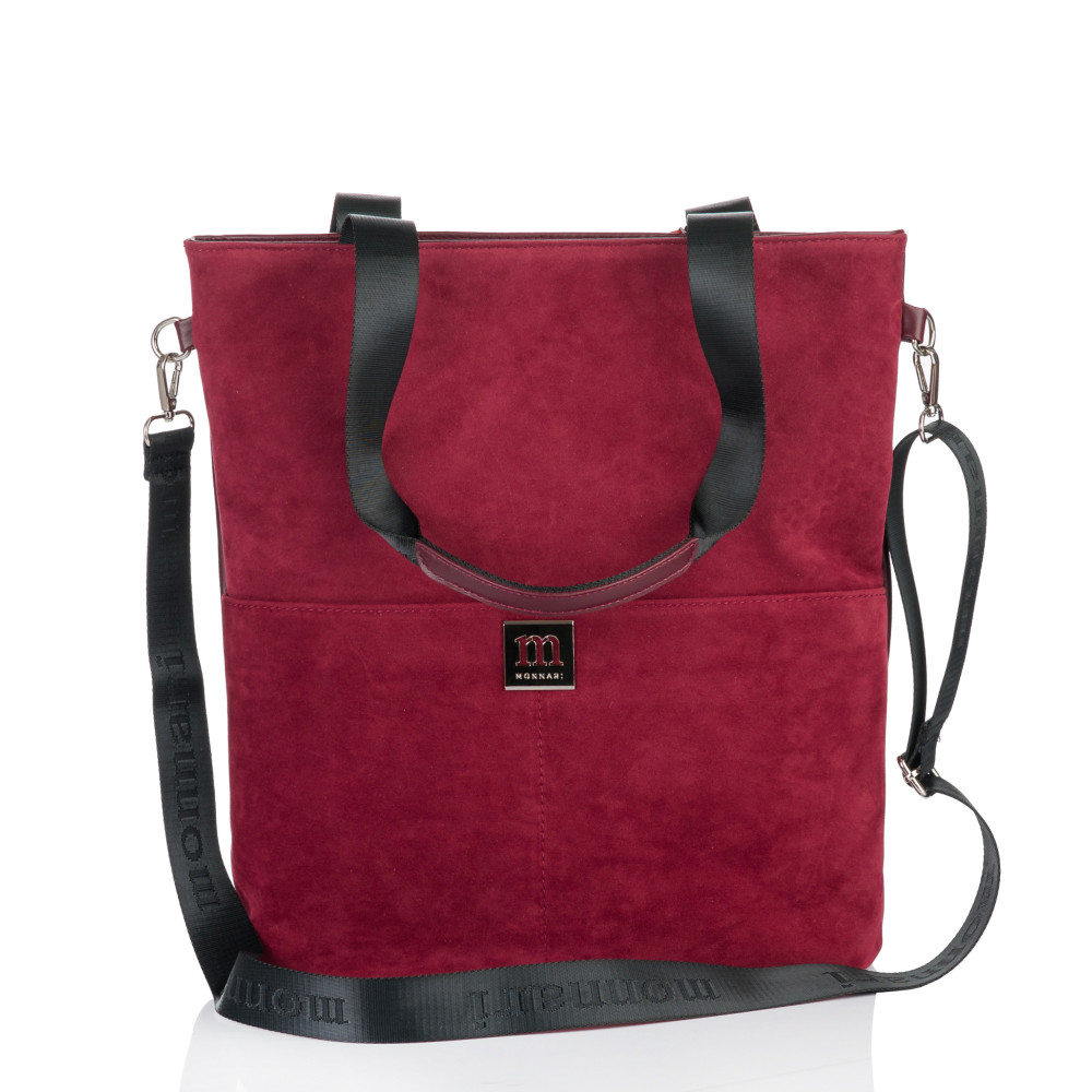 Praktyczna Torba Shopper Zamszowa MONNARI