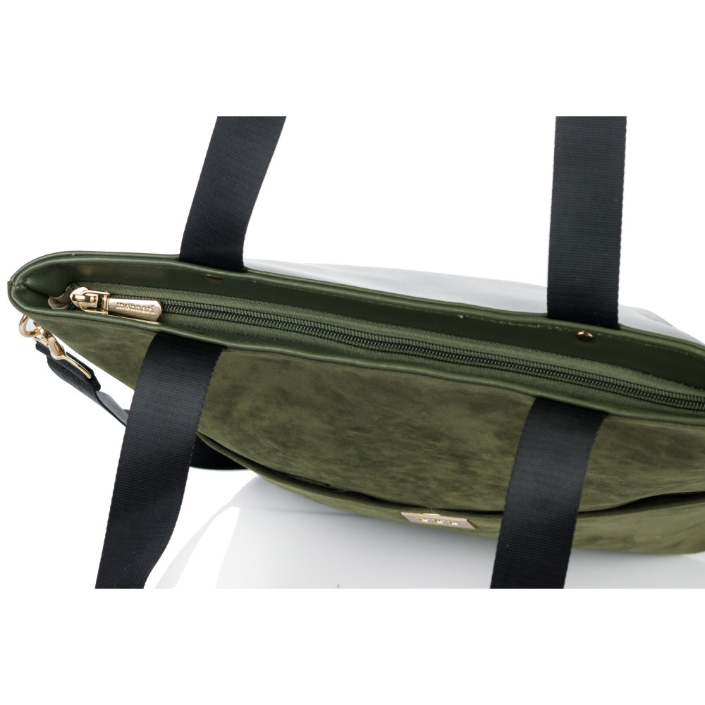 Praktyczna Torba Shopper Zamszowa MONNARI