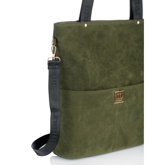 Praktyczna Torba Shopper Zamszowa MONNARI