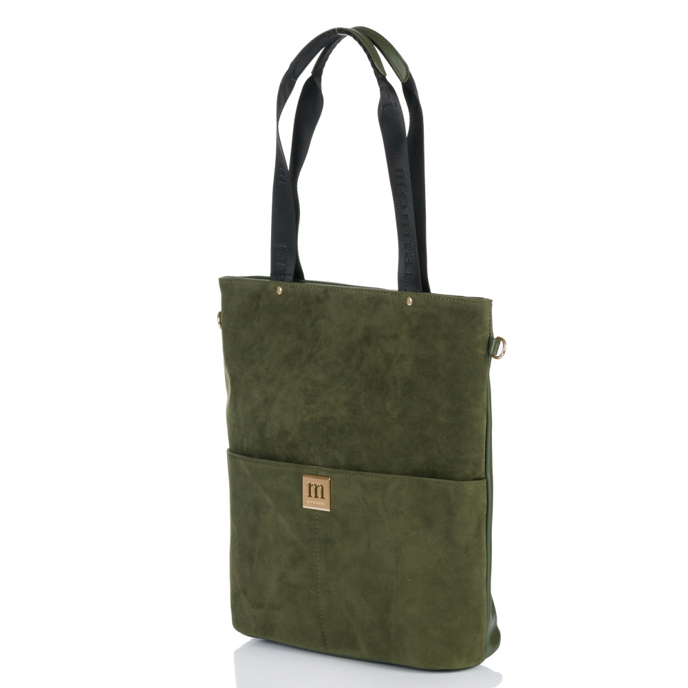 Praktyczna Torba Shopper Zamszowa MONNARI
