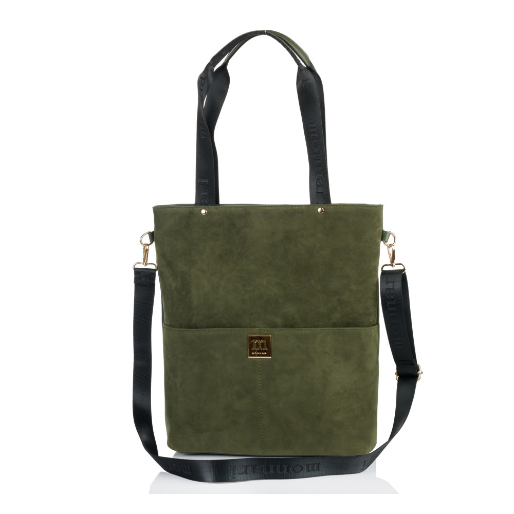 Praktyczna Torba Shopper Zamszowa MONNARI