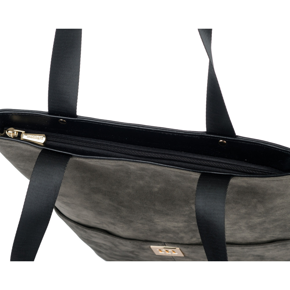 Praktyczna Torba Shopper Zamszowa MONNARI