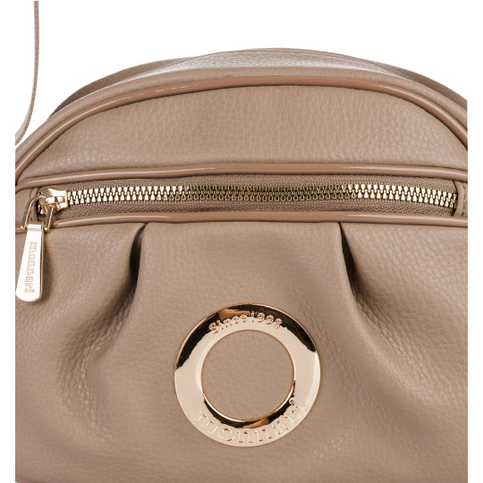 Torba Listonoszka damska z kieszonką beżowa MONNARI