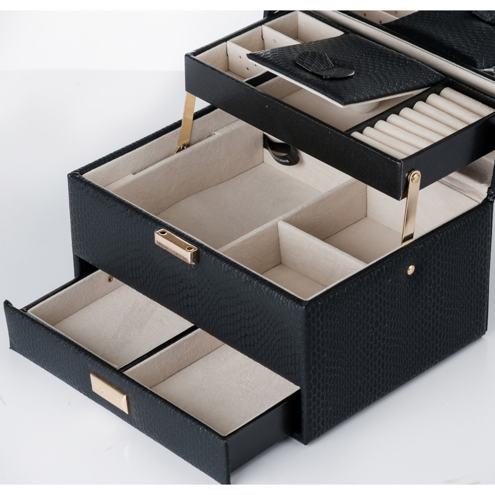 Połyskujący kuferek damski na biżuterię MONNARI