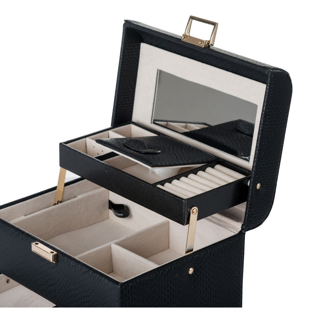 Połyskujący kuferek damski na biżuterię MONNARI