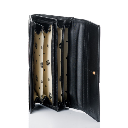 Klasyczny portfel damski lakierowany MONNARI