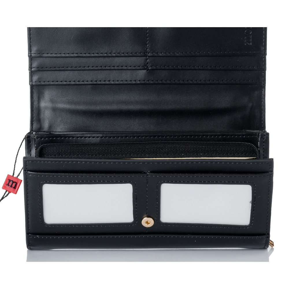 Klasyczny portfel damski lakierowany MONNARI