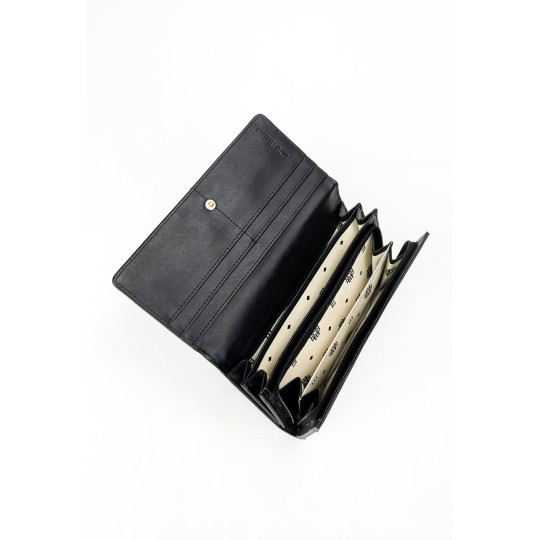 Klasyczny portfel damski lakierowany MONNARI