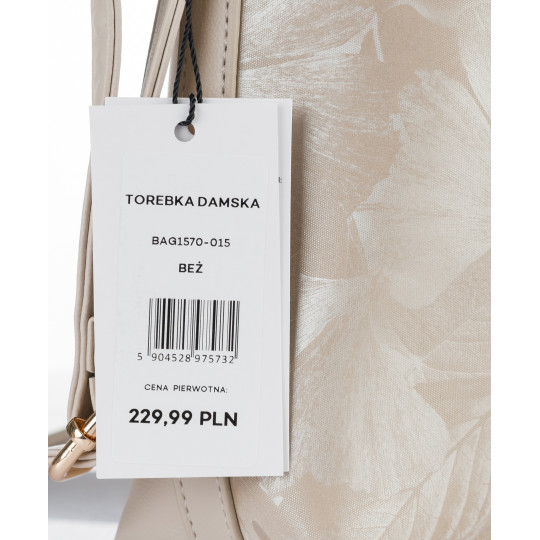 Torba damska z subtelnym wzorem MONNARI