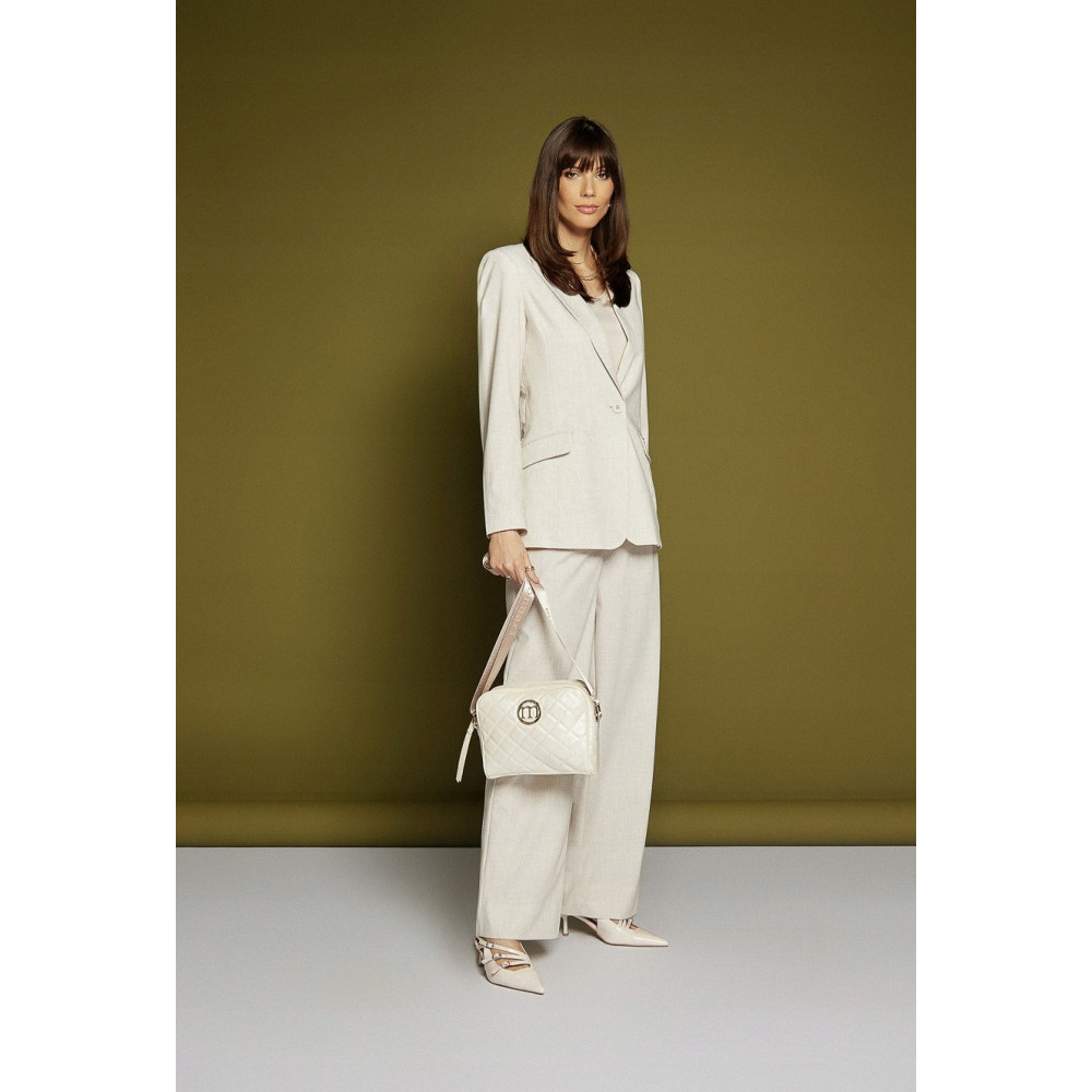 Perłowa Listonoszka damska  crossbody Monnari