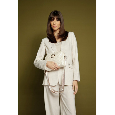 Perłowa Listonoszka damska  crossbody Monnari 2