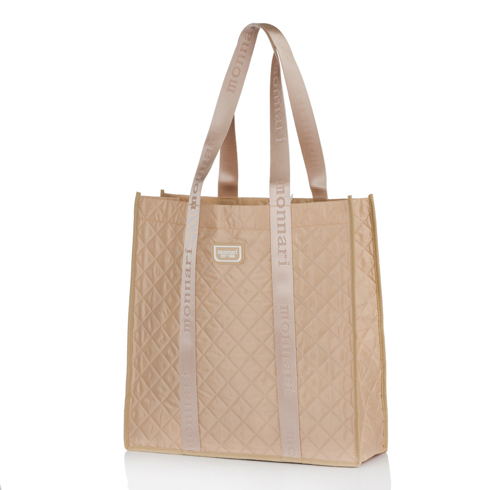 Beżowa SHOPPERKA  DUŻA TORBA  ZAKUPOWA MONNARI