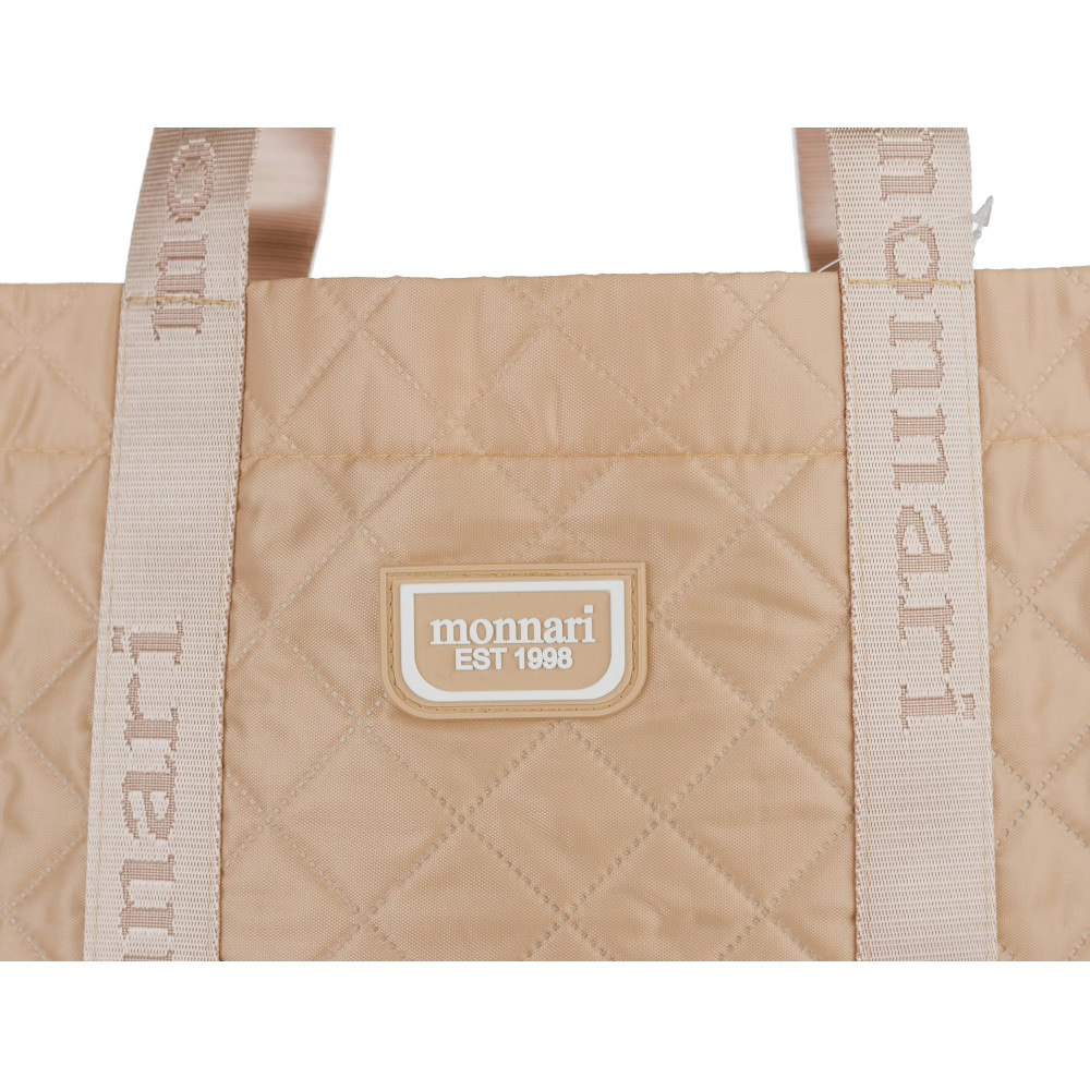 Beżowa SHOPPERKA  DUŻA TORBA  ZAKUPOWA MONNARI