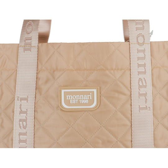 Beżowa SHOPPERKA  DUŻA TORBA  ZAKUPOWA MONNARI