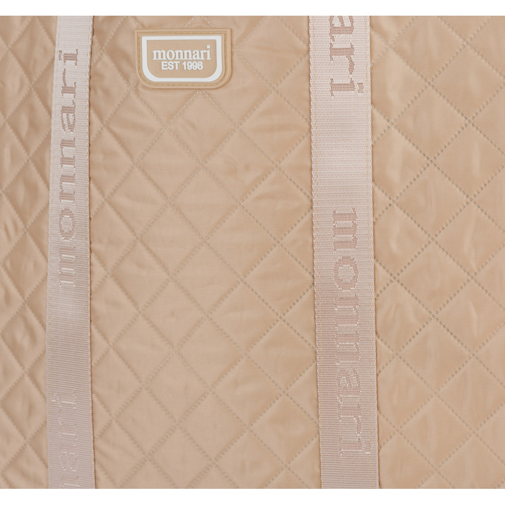 Beżowa SHOPPERKA  DUŻA TORBA  ZAKUPOWA MONNARI