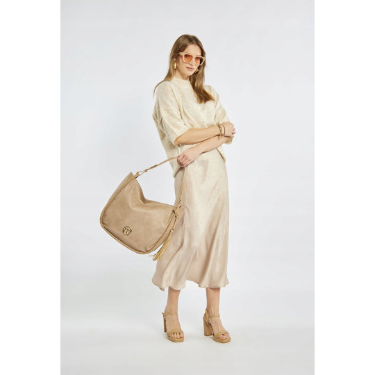 Torba damska z frędzlami Shopper MONNARI