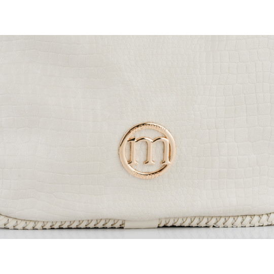 Biała Torba damska z frędzlami Shopper MONNARI