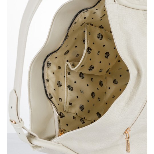 Biała Torba damska z frędzlami Shopper MONNARI