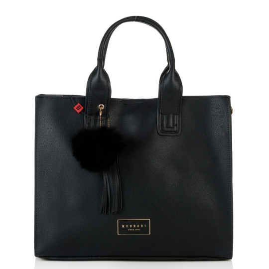 KLASYCZNA TORBA Z POMPONEM MONNARI