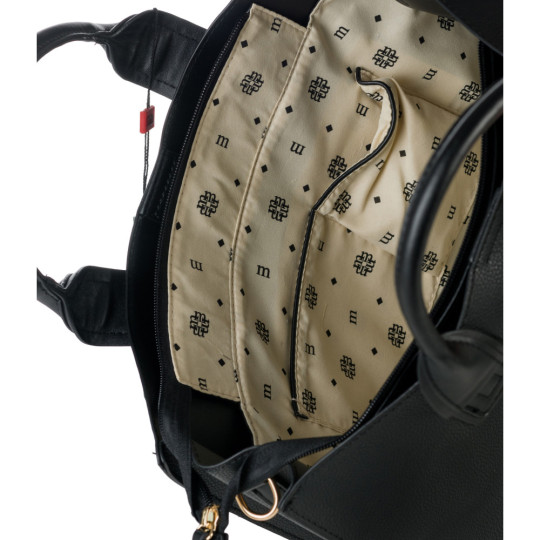 KLASYCZNA TORBA Z POMPONEM MONNARI