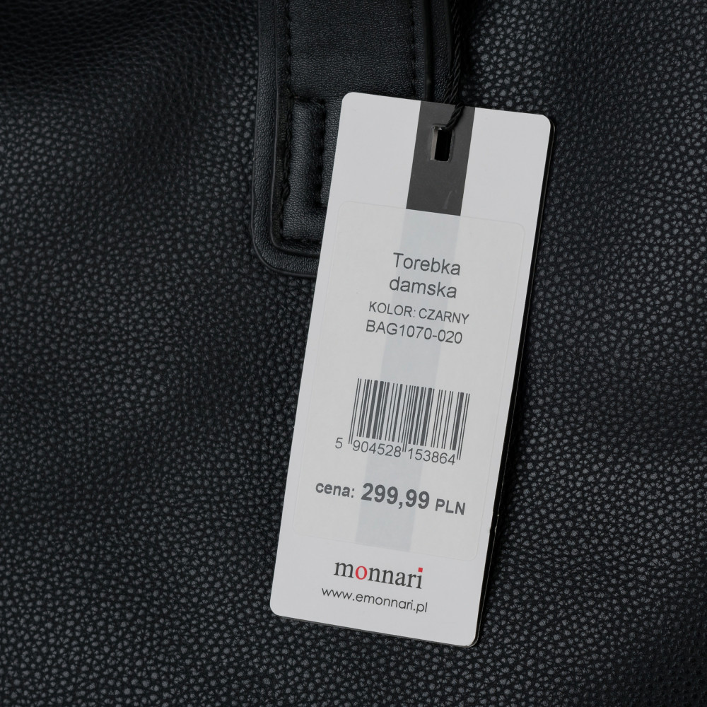 KLASYCZNA TORBA Z POMPONEM MONNARI