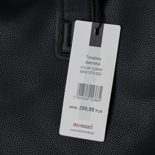 KLASYCZNA TORBA Z POMPONEM  MONNARI