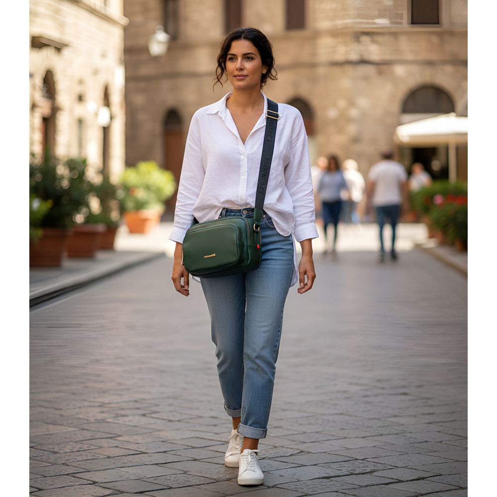 Pojemna Listonoszka dwukomorowa MONNARI