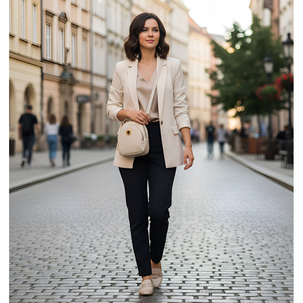 Beżowa Mała Torebka Damska Monnari