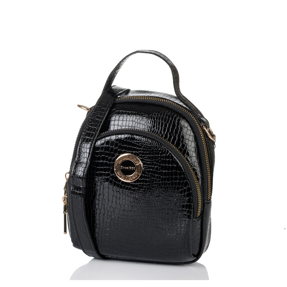 Czarna Mała Torebka Damska Monnari