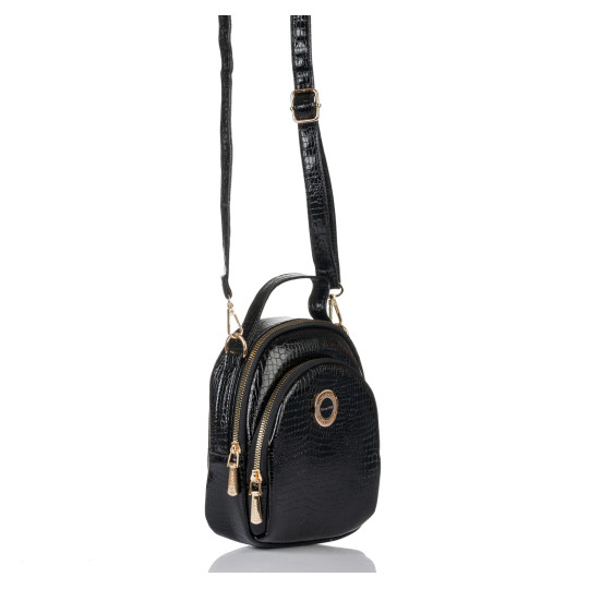 Czarna Mała Torebka Damska Monnari