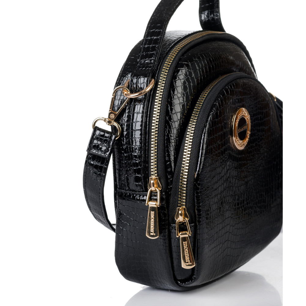 Czarna Mała Torebka Damska Monnari