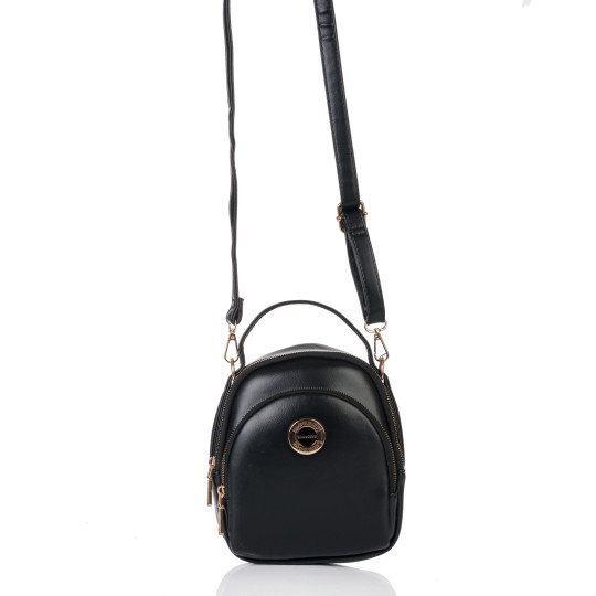 Czarna Mała Torebka Damska Monnari